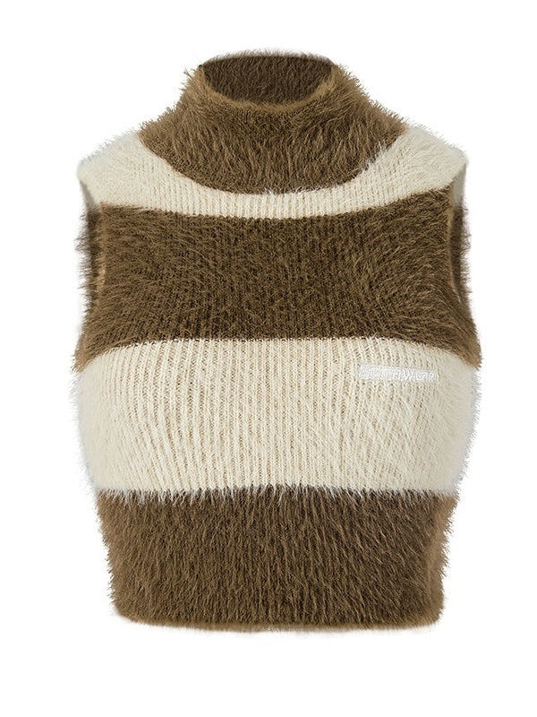 Soft Waxy Knitted Vest - chiclara