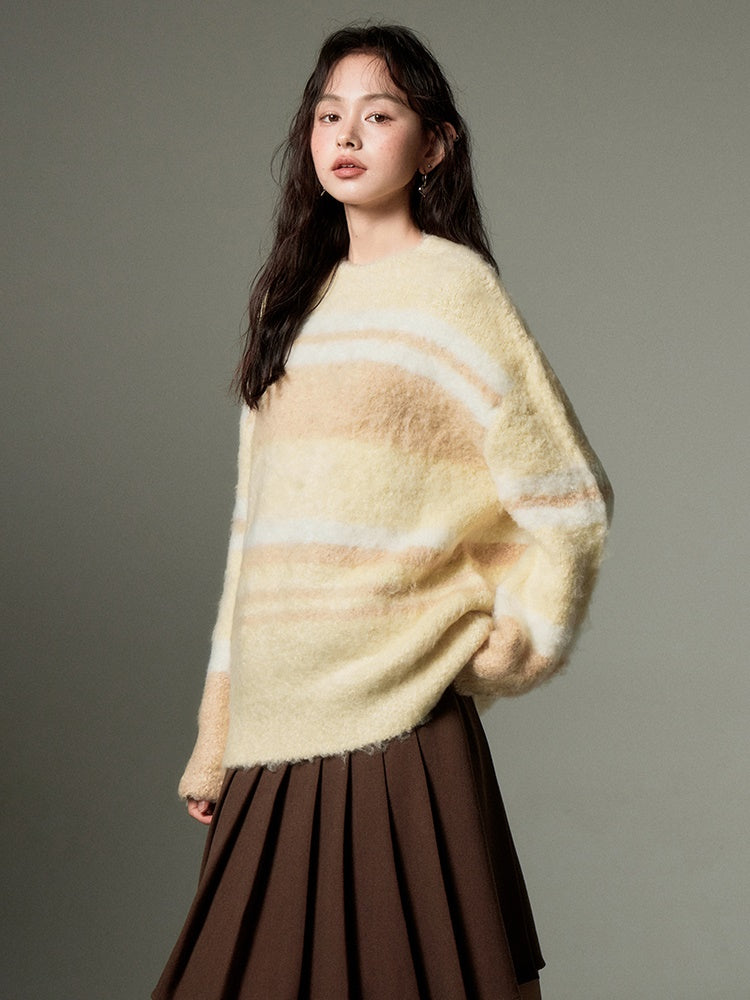 Soft Waxy Loose Sweater - chiclara