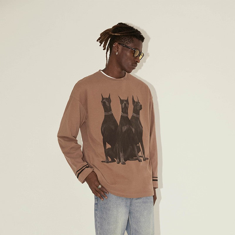 Bold Doberman Graphic Tee - chiclara