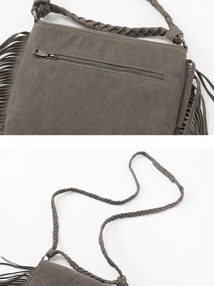 Tassel Shoulder Bag - Refined Wasteland Collection - chiclara