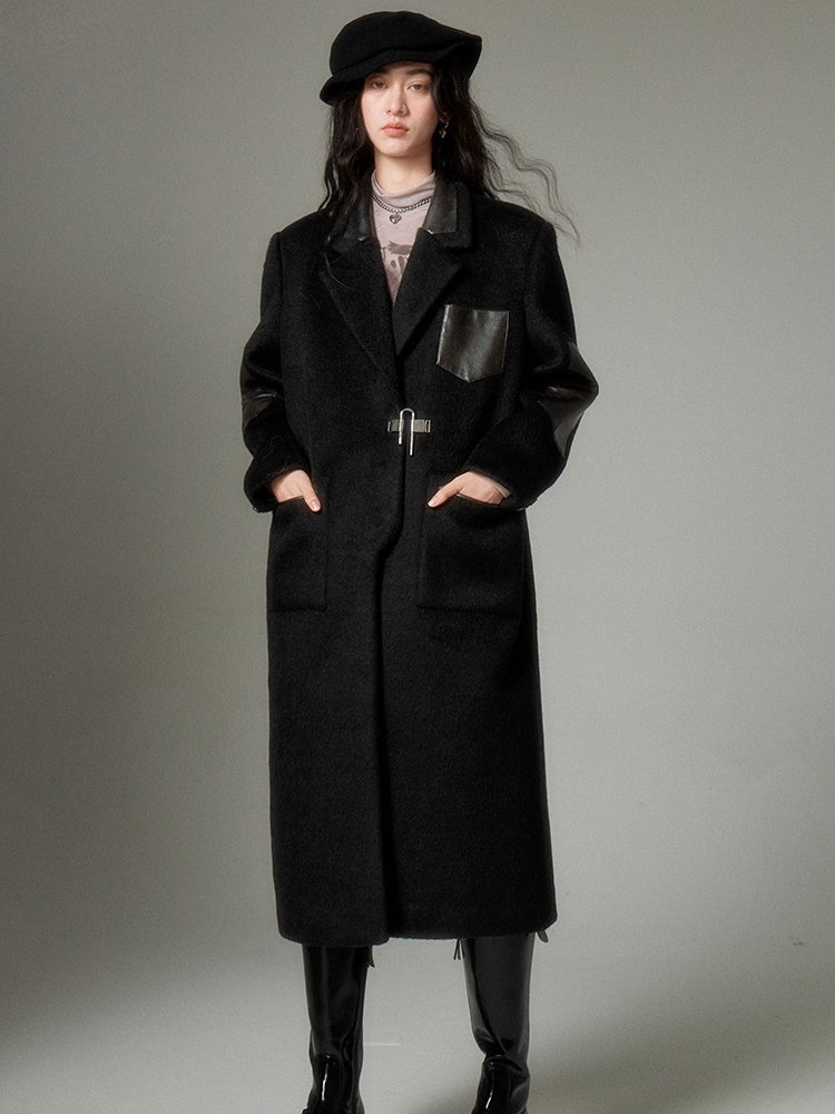 Vintage-Inspired Plaid Coat With Fur-Trimmed Hood - chiclara