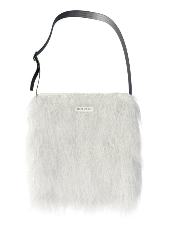 Leather Strap Adjustable Fur Bag - chiclara