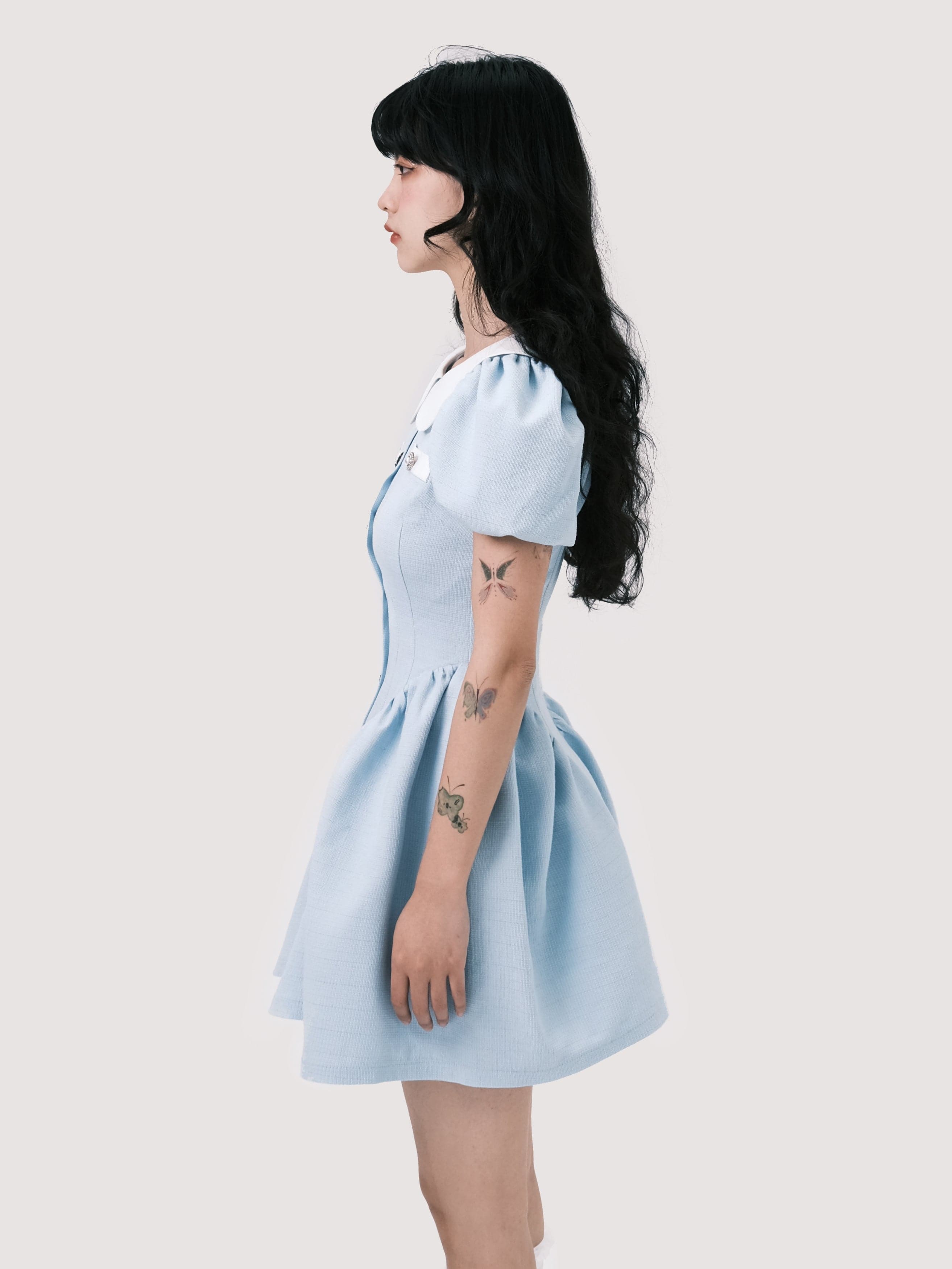 Elegant Doll Collar Dress - chiclara