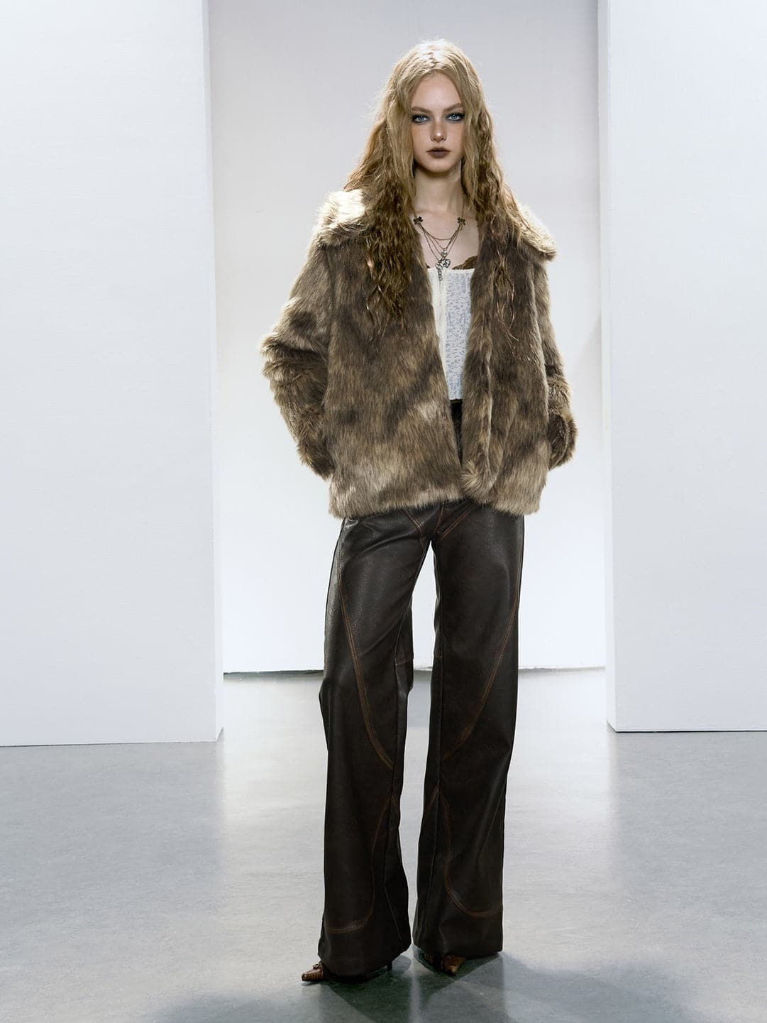 Eco-Chic Fur Short Coat - chiclara