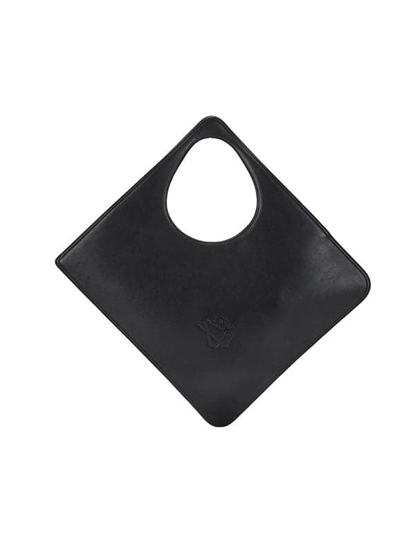 Leather Geometric Handbag - chiclara