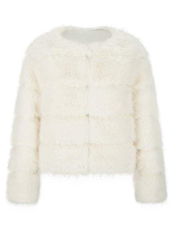 Quilted Eco-Friendly Fur Jacket - chiclara