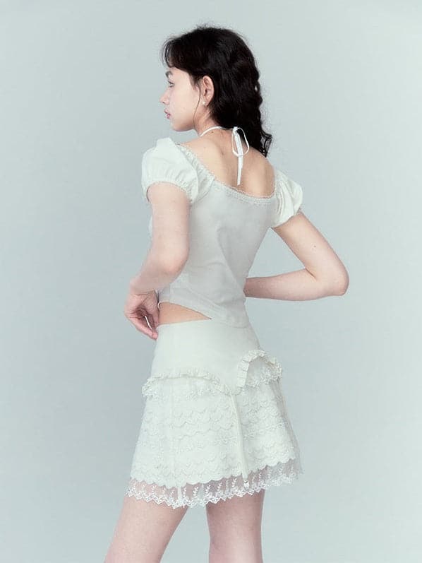 Layered Lace Skirt - chiclara