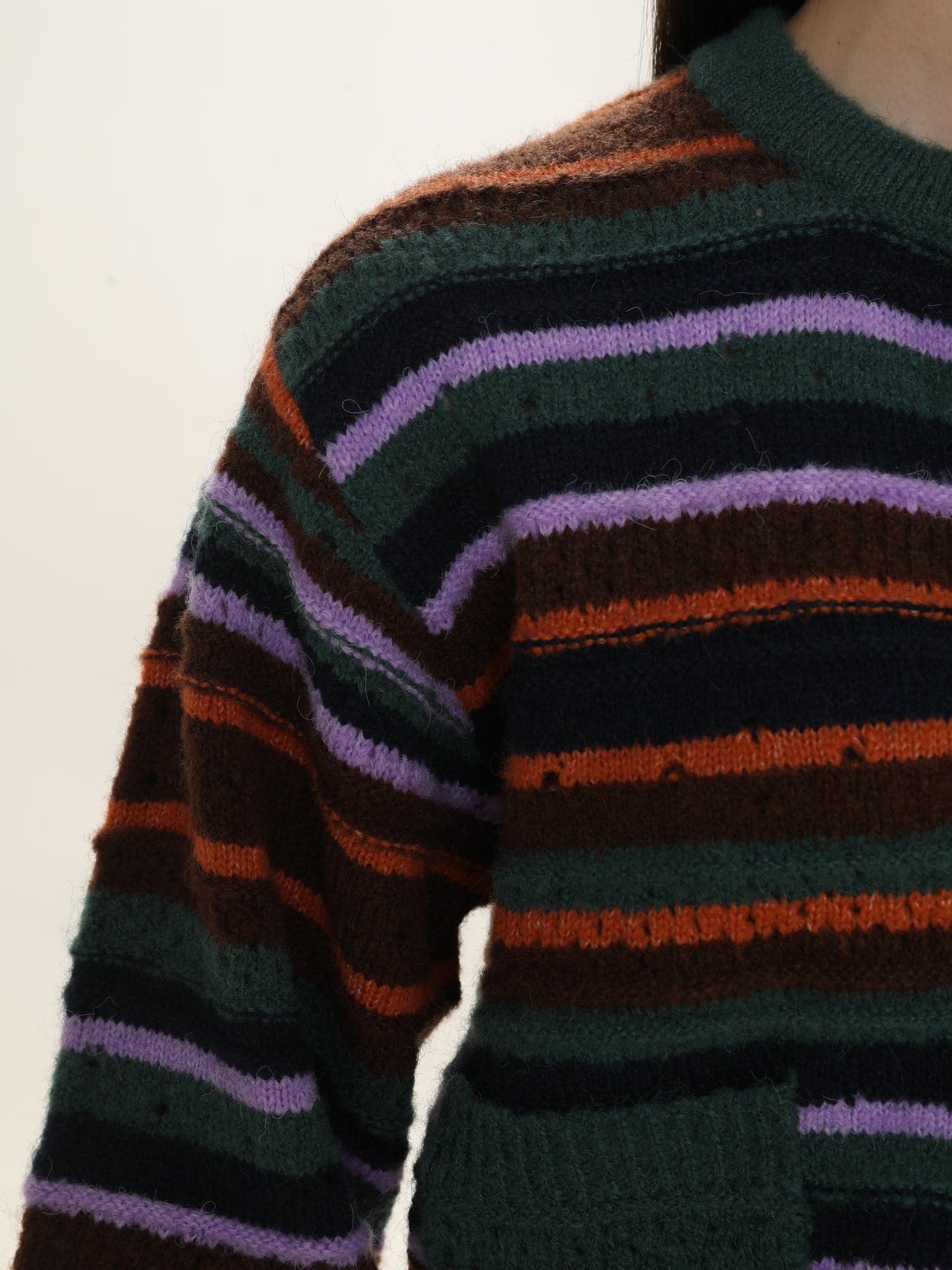 Cropped Border Knit Cardigan - chiclara