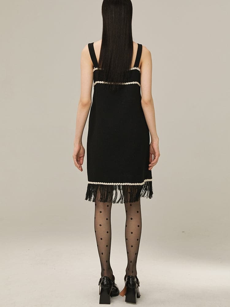 Black Retro Short Dress - chiclara