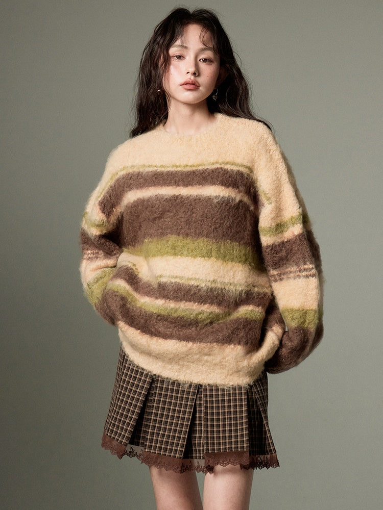 Soft Waxy Loose Sweater - chiclara