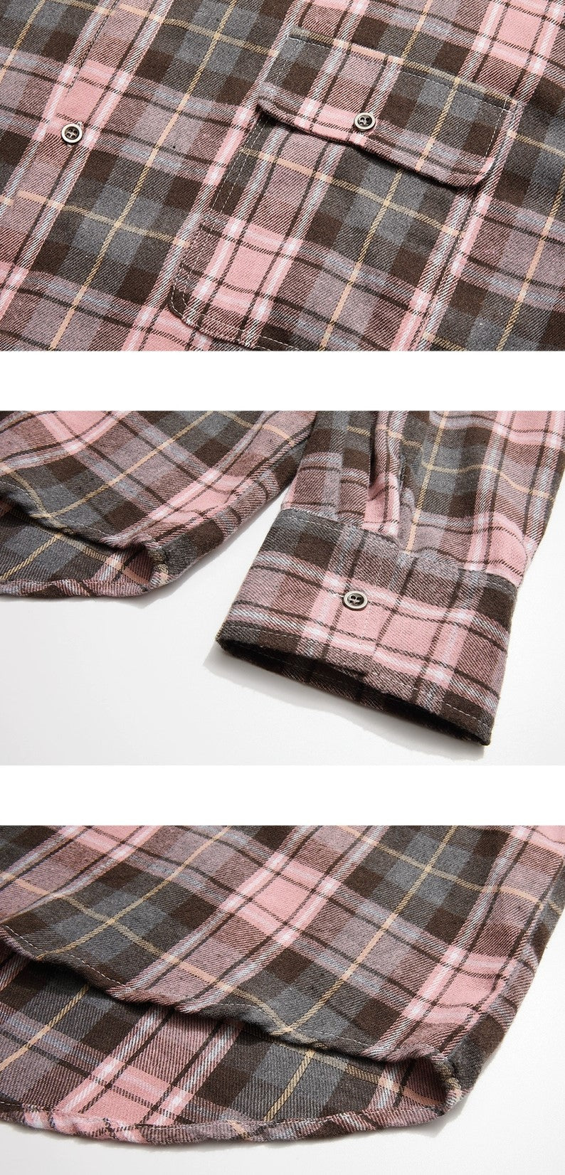 Checkered Oversize Shirt - chiclara
