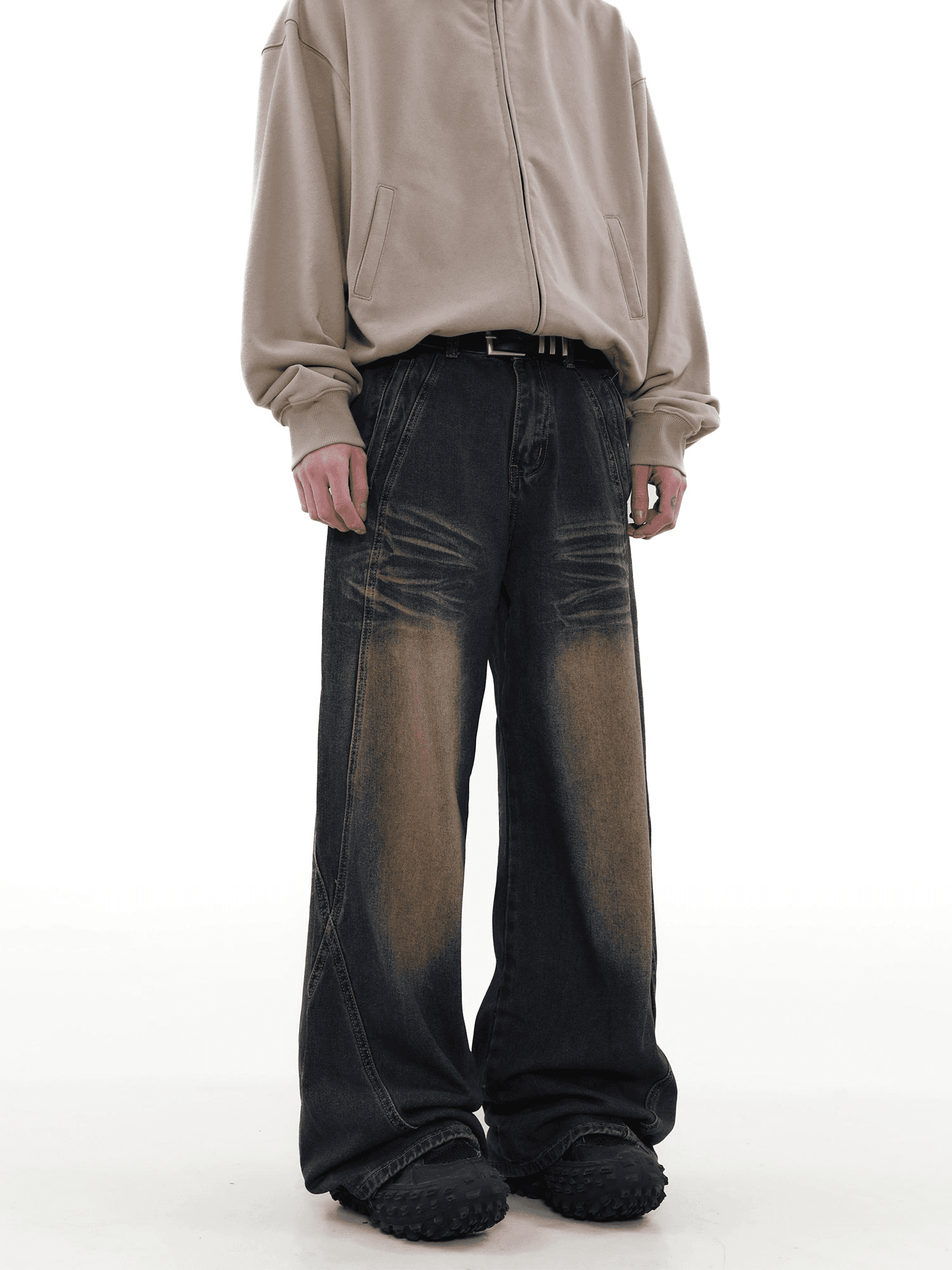 Faded Bell Bottom Jeans - chiclara