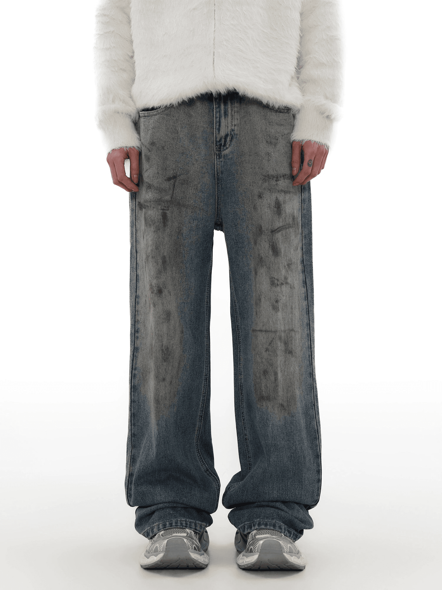 Stonewash Classic Jeans - chiclara
