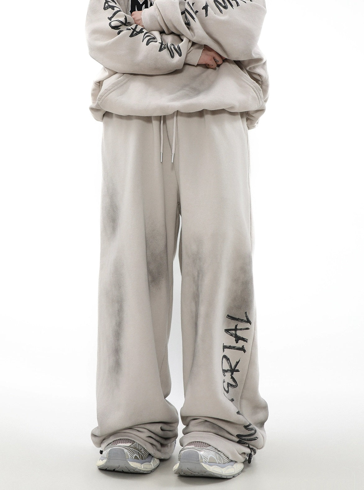 Urban Art Wide Sweatpants - chiclara