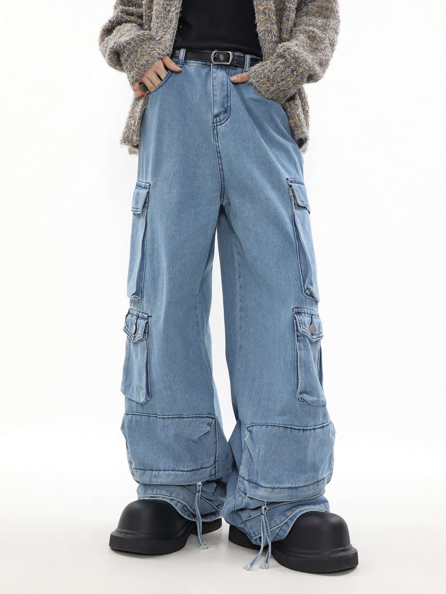 Explorer Wide Denim Jeans - chiclara