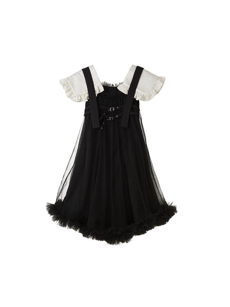 Little Black Dress With Short Shoulder Pads - chiclara