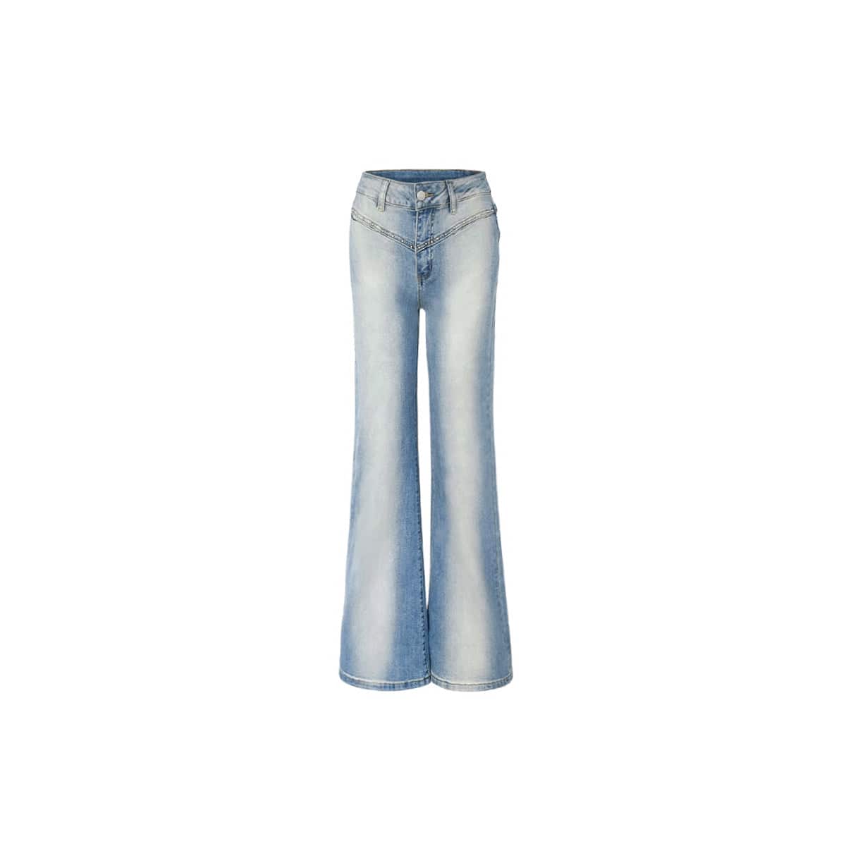 Elevate High-Waist Bootcut Denim Jeans - chiclara