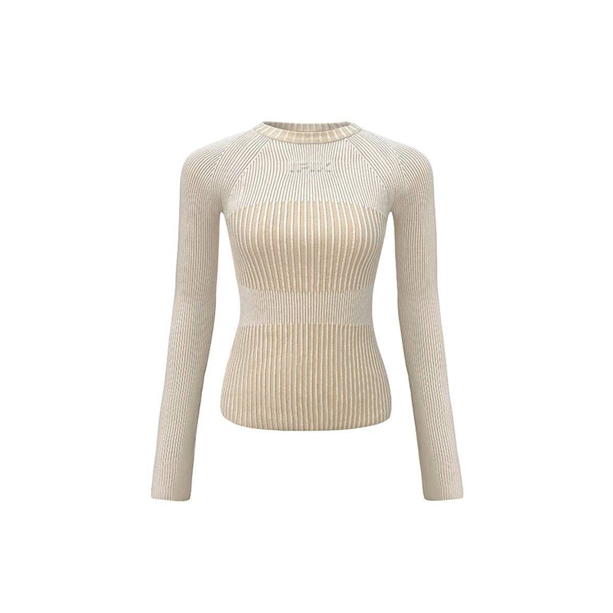 3D Ribbed Knit Sweater - chiclara